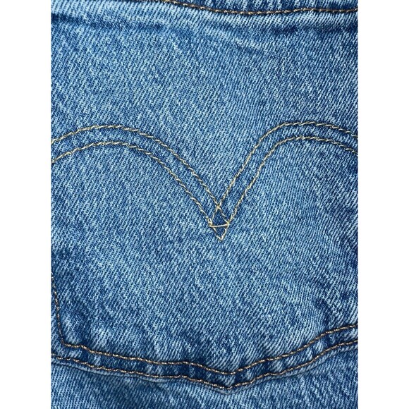 Levi’s 501 Skinny Jeans W28 L26 Button Fly Distressed Knee Vintage Blue Denim - Picture 13 of 16
